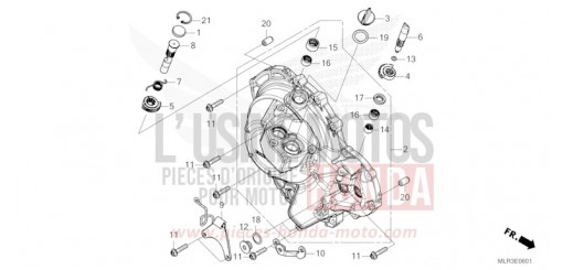 PANNEAU CARTER-MOTEUR D. (E-CLUTCH) CBR500RACT de 2026